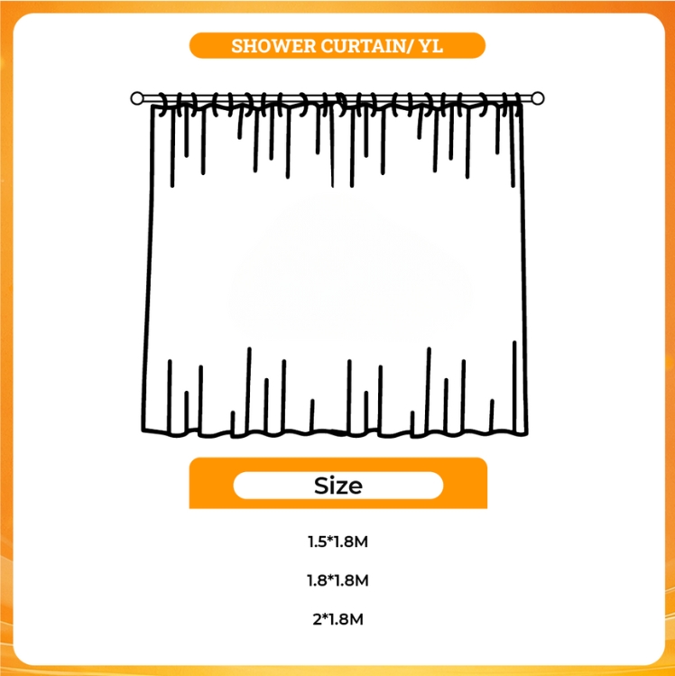 3D shower curtain - RWBY Merch